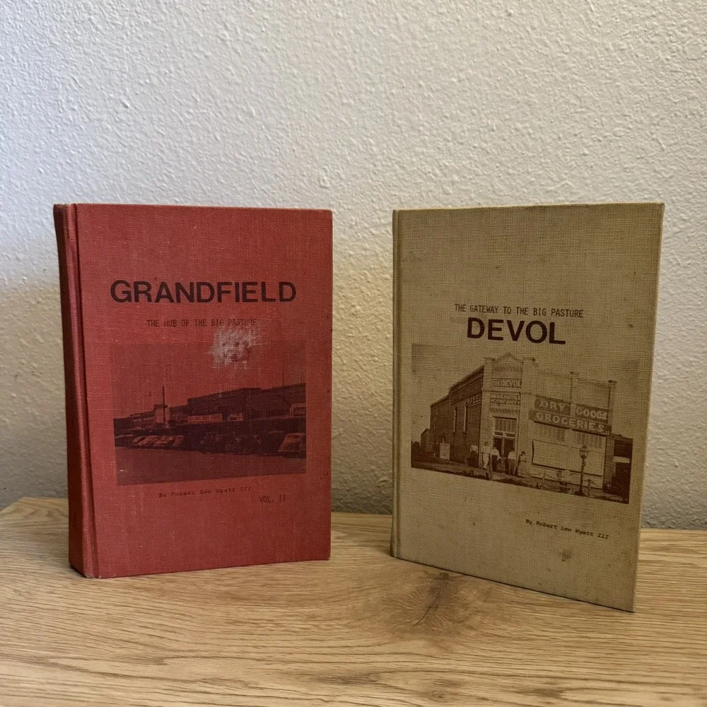 Devol and Grandfield Volume 2 Oklahoma History Books by‎ Robert Lee Wyatt Signed